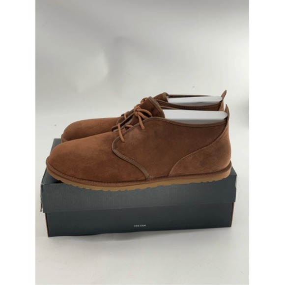 UGG Chukka Shoes Suede Leather Uggpure Lined Men Size 17 Brown New main image 5